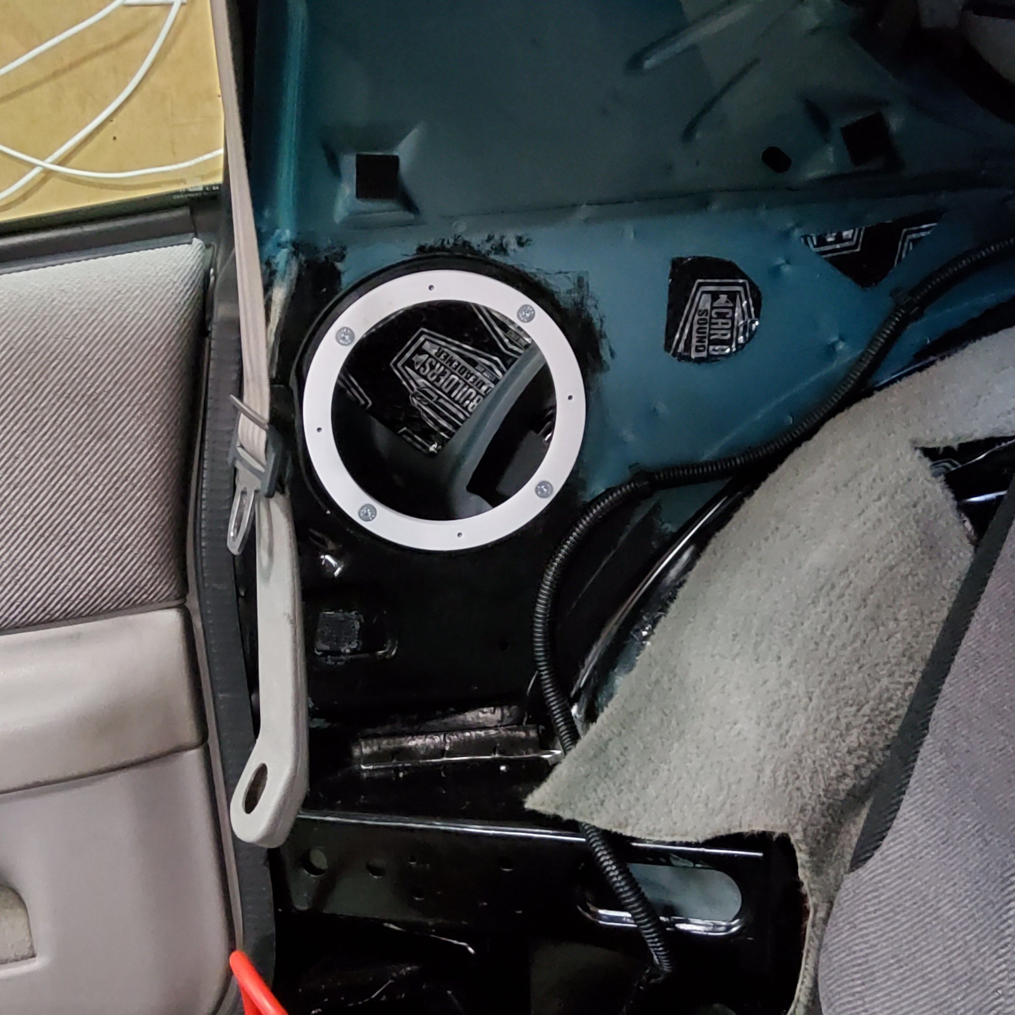 Spacer installed with nyloc nuts - x 8