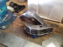 Finished all the hole cutting and welded these, I'm not super excited about my welding but its getting a lot better.