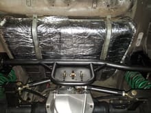 Wrapped the gas tank to keep the heat out
