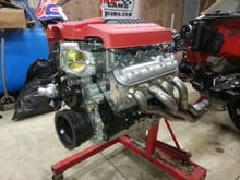Engine ready to go in.