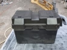 Battery box will be where spare tire was.