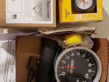 Picked up this never used tachometer for $60 an also purchased a fuel pressure gauge and high pressure isolator kit. 