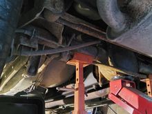 Axle stands are just sitting there... no weight is on them.. before I put the car on the ramps.