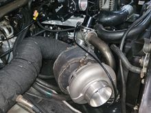 Put a new turbo in it, apparently the fitting that screws into the turbo had to small of a hole and oil wasnt getting into the turbo. Thats why the bearings went out