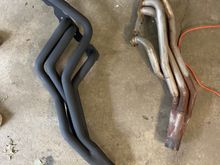 I also bought some high temp ceramic coating spray paint in attempt to do something about my completely rusted out headers. I attempted to sand them out but got frustrated and conceded to acknowledge that I will just need to buy new ones. I had already bought the paint and thought, what the hell and see how they would turn out. I was pleasantly surprised at what they turned out to look like with one coat. Not sure how long if at all coating will last but damn sure happy with results. 