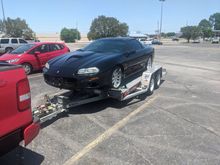 Bringing the car back to home to Texas. 