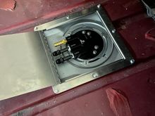 Have new stealth fuel tank from Aeromotive. Cutout and bought trap door from summit to give east access if needed. Have it a clean look