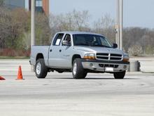 This is what I first started autocrossing.  This was my dads 2001 Dodge Dakota Sport.  I know... crappy vehicle to start off with in the sport but oh well, it was this or a 1999 Dodge Durango.