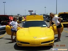 Couple of the girls from the GM muscle car club in Killeen, TX