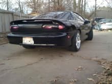 blacked out tailights and shaved berger flat black