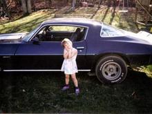 my 81 camaro in 1995 with my daughter.