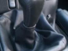 Picture of MGW installed with stock shifter knob