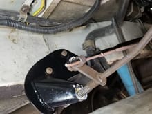 Shift pivot relocation for 4L80e transmission installed. 1988 Chevy G30 motorhome
