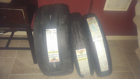 Got some new rubber for the camaro too. U unfortunately it's going to be 6 weeks before I'll get the new champion rims.