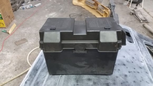 Battery box will be where spare tire was.