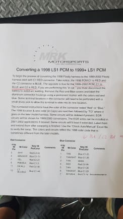 So these instruction are from MRK, and they sell theor own pcm conversions. I got mine off ebay, but its the same thing. This instructions are LIFE SAVERS!! download them and read them threw a couple time before you begin. 