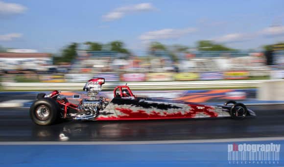 Here is a shot of my dragster in action but I still love my back up car :-)