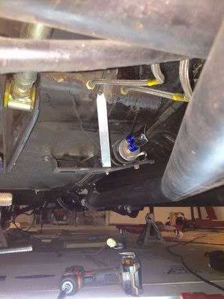 Corvette filter Regulator on Volvo fuel pump bracket under car