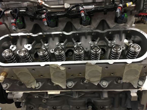 New valves springs, locks, titanium retainers and seals installed!