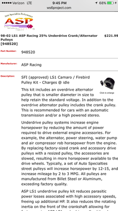 Thinking about buying this UD pulley with the OD  alternator pulley. Just wanted to get your guys review on it before I purchase it. Anyone have any charging issues at idle? Throwing belts? Any info will be  appreciated!