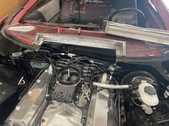 Used my very novice welding skills to fab up a flange for the windshield. The windshield will be trimmed around this area.