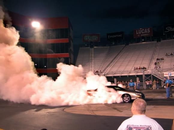 my first burnout contest