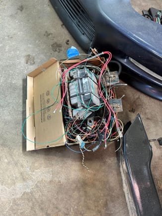 All the wiring that was removed