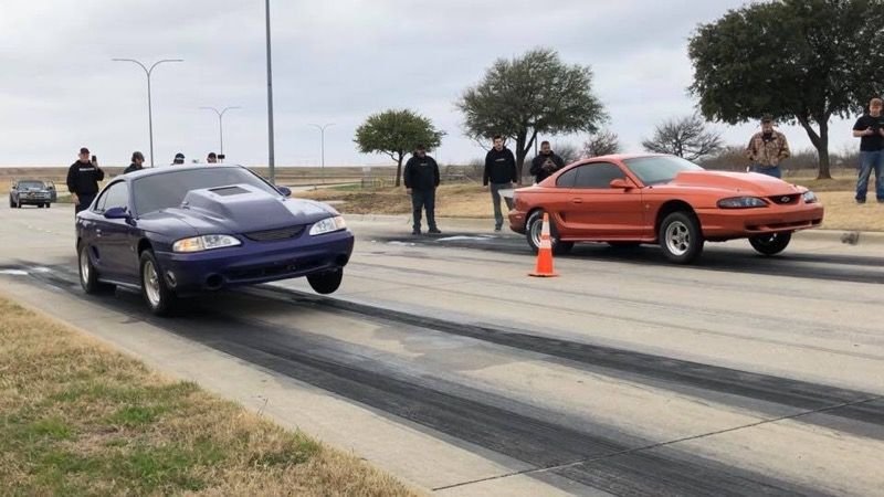 1995 Ford Mustang - 1995 Mustang 408,glide,nirous,8.8 - Used - VIN 1FALP42T7SF166299 - 8 cyl - 2WD - Automatic - Coupe - Purple - Reno, TX 75462, United States