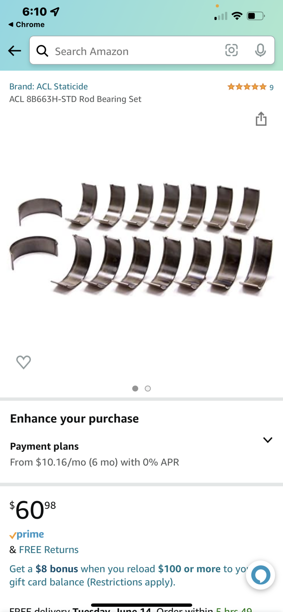 Accessories - LS1 Race Rod bearing set - New - 0  All Models - West Bend, WI 53090, United States