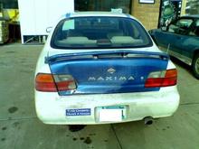 the dent in the trunk, but the trunk still opens. Just jams some times.