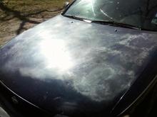 this is how bad the hood looks right now