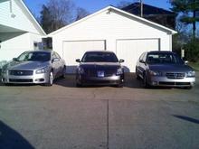 (L-R) Moms 2009 SV, my 2005 SE, and my brothers 2003 SE