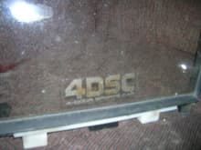 original 4DSC decal still on passanger side rear window