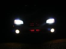 Red grill lights