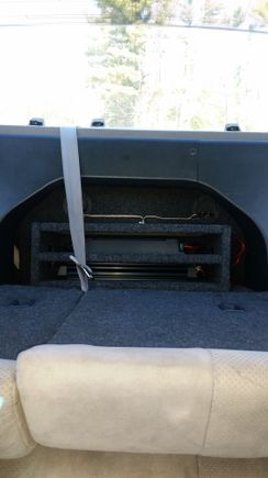Amp rack installed