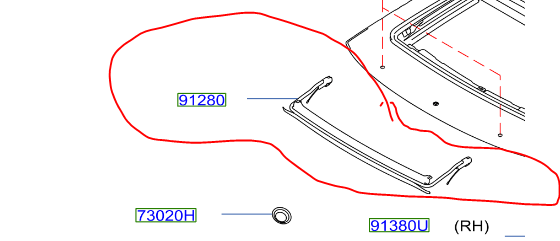 Diagram for Part 91280-4RA1A