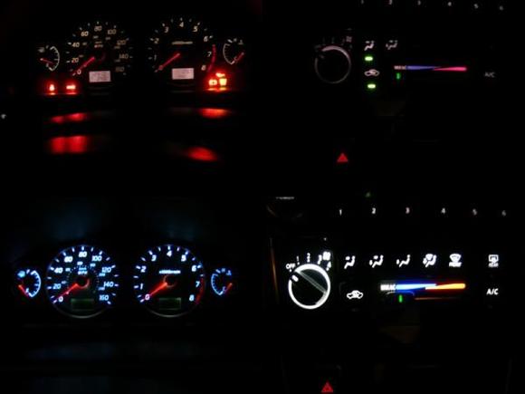 Before/After differences in plug and play LED.  Motivated by Seedyrom's thread.