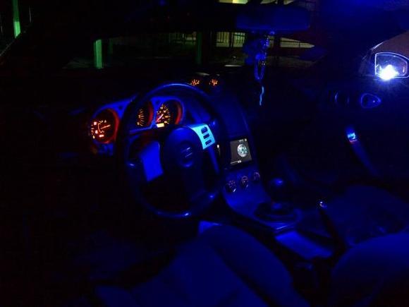 Blue LED bulbs to match