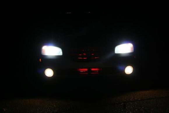 Red grill lights
