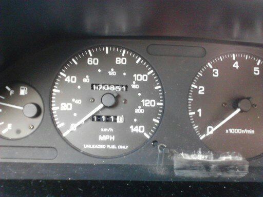 Original cluster with correct odometer reading