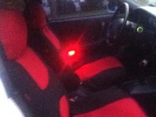 custom seats nd red l.e.d