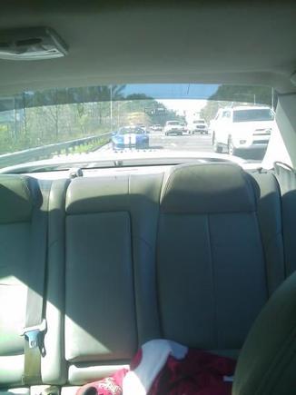 Picture out of the back window of the Max. Notice the Viper