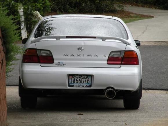The back with the new exhaust kit