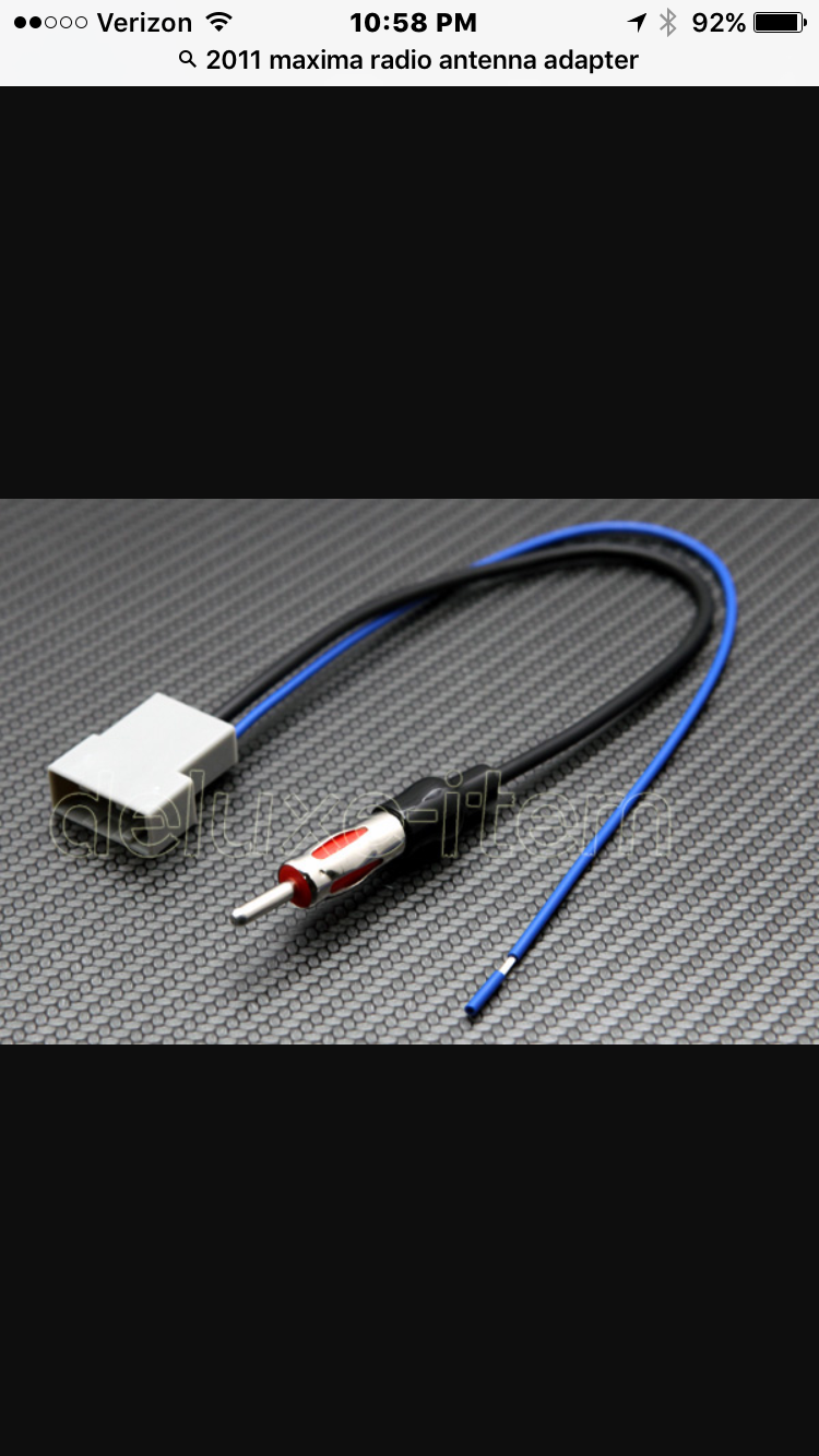 Antenna aux cable install help Maxima Forums