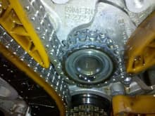 worn Balance shaft on 272 motor. 350 motor