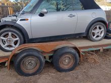 "That will buff out..not!" Top and interior in great shape. Tires and wheels good condition.