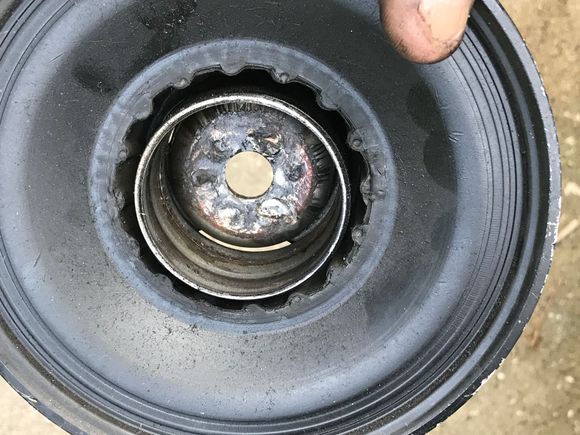 This shows the missing part that’s still on shaft.