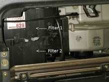 Behind glove box