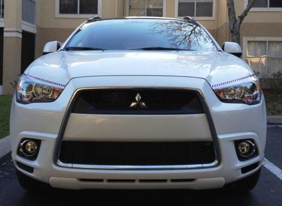 I installed the Plasma Glow Lightning Eyes as DRL. This is what it looks like during daylight.
(LEDs look dimmer than they actually are.)