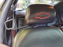 Red bowtie headrest refit